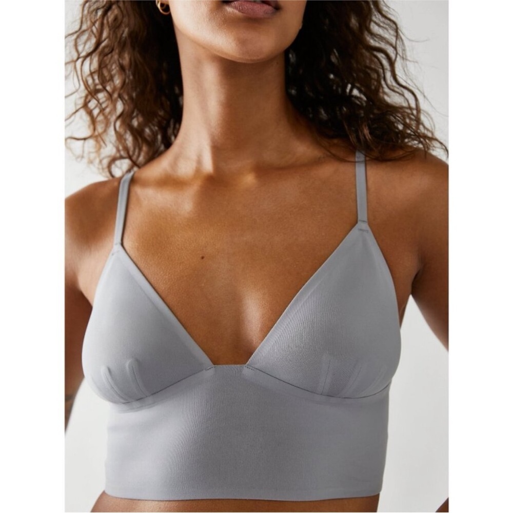 *NWT* Free People Intimately Sage Longline Bralette - Frosted Earth